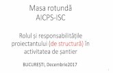 Masa rotundă AICPS- · PDF filecu PCCVI. •Planul de control al calității, verificări și încercări (PCCVI). 8. Obligațiile și răspunderile proiectantului (pe timpul lucrărilor