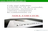 NOUL COD CIVIL - Stiri juridice, contracte si legislatie ...e-juridic.manager.ro/pdf/...de-contracte-conform-noului-Cod-civil.pdf · Cele mai solicitate contracte de comodat, locatiune,