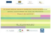 pentru comunităţile de romi din România Raport de · PDF file“Crearea şi funcţionarea structurilor de asistenţă axate pe ocuparea forţei de muncă” ... Tema seminarului