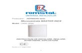 Producator: HERMANN Italia - Asociatia · PDF fileConexiuni electrice ... Kit ventilator de presiune mare Master Inox 24 SE ... Cititi cu atentie recomandarile continute in manual