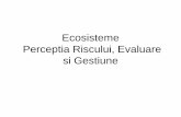 Ecosisteme Perceptia Riscului, Evaluare si Gestiune · PDF fileAbsorbtie de oxigen de catre organismele vii in timpul procesului de respiratie Schimburile de oxigen APA – AER relationate