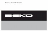 Maşina de spălat vase - BEKO - Gatesti ingenios 1503_Manual de instructiuni... · Conectarea la sursa de apă 7 Conectarea furtunului de alimentare cu apă 7 Evacuarea apei 8 ...