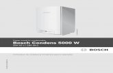 Cazan mural în condensaţie Bosch Condens 5000 W · PDF file3.6 Conexiune pentru aer de ardere-gaze de ardere 16 3.7 Calitatea apei 16 ... • ZBR 98-2. Prezentele instrucţiuni de