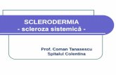 SCLERODERMIA -  · PDF fileEsofagul distal – hipotonie, relaxare sfct