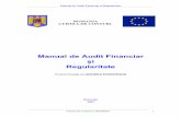 Manual de Audit Financiar şi Regularitate audit financiar.pdf · Manual de Audit Financiar şi Regularitate funcţionarea controalelor interne, iar în cazul în care este mulţumit