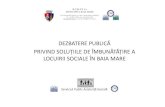 DEZBATERE PUBLICĂ PRIVIND SOLUȚIILE DE … si Comunicate/an 2013/Dezbatere... · - Serviciul de Consiliere și Analiză socială - Centrul Comunitar Romanii a/Masă/cantină socială