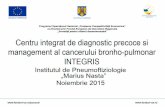 Centru integrat de diagnostic precoce si management al ... · PDF fileprin cancer bronho-pulmonar, 75% dintre cazuri fiind în stadii avansate în momentul depistärii, astfel cä