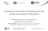 Evaluarea serviciilor ecosistemice ale ariilor protejate ...valueecoserv.cndd.ro/wp-content/uploads/Descarca-prezentare-mgm... · Managementul sustenabilitatii serviciilor ecosistemice