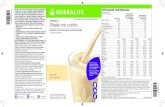 lapte semidegresat 26 g cu 250 ml de NU CONŢINE SOIA ... · PDF fileFormula 1 Shake mix nutritiv Înlocuitor al unei mese pentru controlul greutăţii Cu zaharuri şi îndulcitor