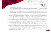 COMUNICAT DE PRESA - zdbc.ro · PDF fileEuropei de pe ambele maluri ale Prutului. ... Hotel Decebal . ... Forumul MOLDOVA REPER 2030 are ca obiectiv concret elaborarea unui document