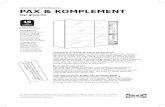 PAX & KOMPLEMENT - IKEA.com – International · PDF fileGHID DE CUMPĂRARE Creează-ţi un dulap de haine personalizat ... ușile se vor închide încet, ușor și fără zgomot.