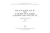 MATERIALE ŞI CERCETĂRI ARHEOLOGICE - · PDF fileneolitic / nÉolithique / neolithic materiale Şi cercetĂri arheologice (serie nouă), xi, 2015, p. 101–125 cultura starČevo-criŞ