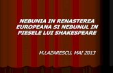 NEBUNIA IN RENASTEREA EUROPEANA SI NEBUNUL …demo.imageright.ro/.../2013...nebunul_in_piesele_lui_shakespeare.pdf · şi personaje, de literatură şi teatru. 21 ... alteori ca suferinţă,