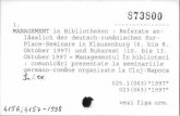 · PDF fileMANAGEMENT in Bibliotheken : ... Oktober 1997 = Managementul în biblioteci comunicäri prezentate la seminariile germano-române organizate la Cluj -Napoca