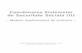 Coordonarea Sistemelor de Securitate Sociala (II) · PDF fileCatalogarea OIM în Datele de Publicare Denumirile utilizate în publicaţiile OIM, în conformitate cu practica Naţiunilor