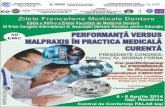 Facultatea de Medicină Dentară - CMDIS Zilele Facultatii 2014.pdf · Romania a Board-ului Confederatiei Decanilor Facultatilor de Medicina Dentara de ... posibilitatile de management