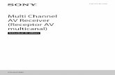 Multi Channel AV Receiver (Receptor AV multicanal)download.sony-europe.com/pub/manuals/eu/4287974111_RO.pdf · Caracteristică Descriere Pagina Operaţii uşoare şi accesibile Receptorul