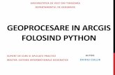 Python in arcgis - RoMetEx Websiterometex.org/gis/py/Python _in_arcgis.pdf · • analiza datelor geografice • conversiilor de date • managementului de date • automatizarii