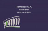 Romexpo S.A. - · PDF file• Producatori si importatori de aparatura pentru instalatii de alimentare cu apa, sanitare si canalizare, instalatii de alimentare cu gaze, instalatii
