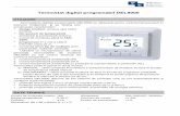 Termostat digital programabil DEL9000 - incalzire- · PDF file• protecția programelor în cazul întreruperilor accidentale ale energiei electrice. ... sau M pentru a porni manual