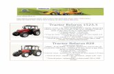 Tractor Belarus 1523 - tehnovalcar.ro Teh. PDF/Date tehnice tractoare MTZ... · Tractor Belarus 892 Caracteristici tehnice: * Motor : D-245,5 MMZ, turbo, 4 cilindri, alezaj/cursa