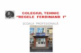 COLEGIUL TEHNIC ‘’REGELE FERDINAND I’’liceulenergetic.ro/wp-content/uploads/2012/02/prez-sc-prof-coleg... · 2. introducerea disciplinei Desen Tehnic la clasa a X- a; 3. introducerea