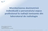 Monitorizarea dozimetrică individuală a personalului expus ... · PDF filelaboratorul de radiologie Mircea Valentin Paraschiva S.C. DOZIMED S.R.L. Organism Dozimetric Acreditat.