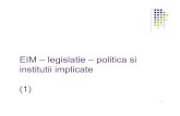 EIM – legislatie politica si institutii implicate · PDF filedin modificarea acestor factori. ... Rusia (rev. ă. zut) 1995 Polonia ... posibilitatea de a regenera resursele naturale