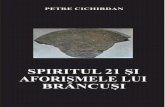 OK PDF ON LINE SPIRITUL 21 ŞI AFORISMELE LUI …culturaarsmundi.ro/wp-content/uploads/2013/09/21.pdf · cele mai reprezentative aforisme şi texte din cartea lui Ştefan Stăiculescu