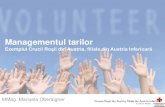 Managementul tarilor -   · PDF file•Susţinerea din partea familiei a activităţii de voluntariat? •Necesităţi speciale? •Care sunt aşteptările tale?
