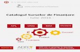 Catalogul Surselor de Finanțare - Iulie 2016ccisv.ro/.../uploads/2016/07/catalog_surse_finantare_nr_6.pdf · pag. 2 Catalogul surselor de finanțare – 6/2016, ediție nouă Cuprins