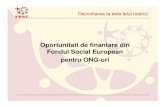 Oportunitati de finantare din FondulSocial European ... · PDF file•Sustinerea potentialului uman în cercetare, ... Resurse Umane POS Transport ... Evaluarea tehnica Evaluarea financiara