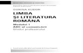 DORINA KUDOR LIMBA I LITERATURA ROMÂNˆ - teste …teste-scoala.ro/kwp/wp-content/uploads/2011/11/secundar_romana_I... · 4 LIMBA “I LITERATURA ROMÂNˆ • GHIDUL PROFESORULUI.