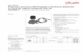 Fişă tehnică Regulator presiune diferenţială cu limitarea ...heating.danfoss.com/PCMPDF/VDLRK146_AHPBM-F.pdf · Regulatorul este prevăzut cu o vană de reglare cu limitator