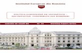 Institutul European din România - beta.ier.robeta.ier.ro/documente/working_papers/WP_23_site.pdf · principalele documente politice în relaţiile cu vecinii, pe termen mediu. acestea