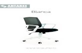 Blanca - Antares International · PDF fileLățime scaun cu brațe: 56 cm. Înălțime spătar: 50 cm Baza: 60 cm (dia.) Dimensiuni: Tapițerie șezut Tapițerie spătar 1600 Blanca