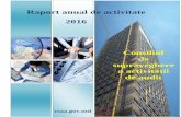 Raport anual de activitate 2016csaa.mf.gov.md/sites/default/files/files/Raport de...4 onsiliul de supraveghere a activităţii de audit – Raport de activitate anual 2016 de audit,