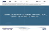 TENIS DE MASĂ – TEORIE ŞI PRACTICĂ Lector dr. …video.elearning.ubbcluj.ro/wp-content/uploads/2016/08/Tenis-de... · Mijloace de creștere a intensității în antrenamentul