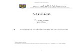 Programa pentru - DPPDdppd.uvt.ro/upload/pdf/definitivat-august-2010-muzica.pdf · 6.Sistemul tonal: caracteristici ... 5.Clasicismul muzical:caracteristici, genuri, forme, înnoiri