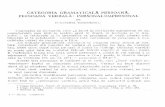 CATEGORIA GRAMATICALĂ PERSOANĂ. PERSOANA …alil.ro/wp-content/uploads/2012/05/Categoria-gramaticală-persoană... · teoria persoanei a III-a ca non-persoană, impersonală, lipsită