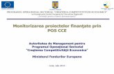 Monitorizarea proiectelor finanţate prinposcce.nord-vest.ro/sites/default/files/MONITORIZARE.pdf · GUVERNUL ROMÂNIEI Instrumente Structurale 2007 – 2013 PROGRAMUL OPERAŢIONAL