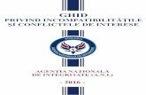 GHID PRIVIND - fonduri-ue.ro · PDF fileghid privind incompatibilitĂȚile Și conflictele de interese ediȚia 2016 agenȚia naȚionalĂ de integritate (a.n.i