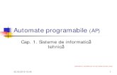 Automate programabile (AP) - 432x.ncss.ro432x.ncss.ro/Anul III/AMP/Cursuri/Sisteme de informatica tehnica C1... · 02.03.2015 13:40 1 Automate programabile (AP) Cap. 1. Sisteme de