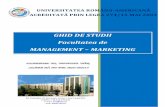 1. Ghid de studii licenta MARKETING 2017-2018 - rau.ro · PDF file6 Studii universitare de masterat: 14 săptămâni pentru semestrele 1, 2 şi 3 11 săptămâni pentru semestrul 4