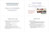 MICROPROCESOARE ŞI Course web page: …vega.unitbv.ro/~romanca/MpMCtrl/1-2-Introducere-MPMC.pdf · • Introducere în utilizarea sistemelor cu microprocesoare şi microcontrollere