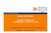 Coteanu Mihai - Eficienta Energetica Sinaia Coteanu rev · PDF fileInginerie de baz ă ... • Solutii tehnice pentru eficienta energetica privind instalatiile HVAC, ... România