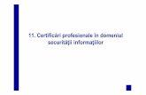11. Certificăriprofesionaleîn domeniul securităŃii ...andrei.clubcisco.ro/cursuri/5master/sric-asr/cursuri/11... · – pe specializări: arhitectură, management, inginerie,
