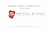 Calendar Tong Shu - Qi Men Dun Jiahonglongconsulting.com/calendar-februarie2017.pdf · Nu este indicat sa incepeti o cura de slabire astazi deoarece va va afecta organismul. Nu este