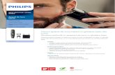 BT9297/15 Philips Aparat de tuns barba · PDF fileBeardtrimmer series 9000 Aparat de tuns barba Ghidare cu laser Lame metal integral Aparat de tuns pentru detalii inclus Baterie Li-ion