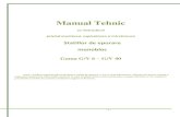 Manual Tehnic - feco.rofeco.ro/documente/Manual_statie_epurare_GV.pdf · - 1 - Manual Tehnic cu instructiuni privind montarea, exploatarea si intretinerea